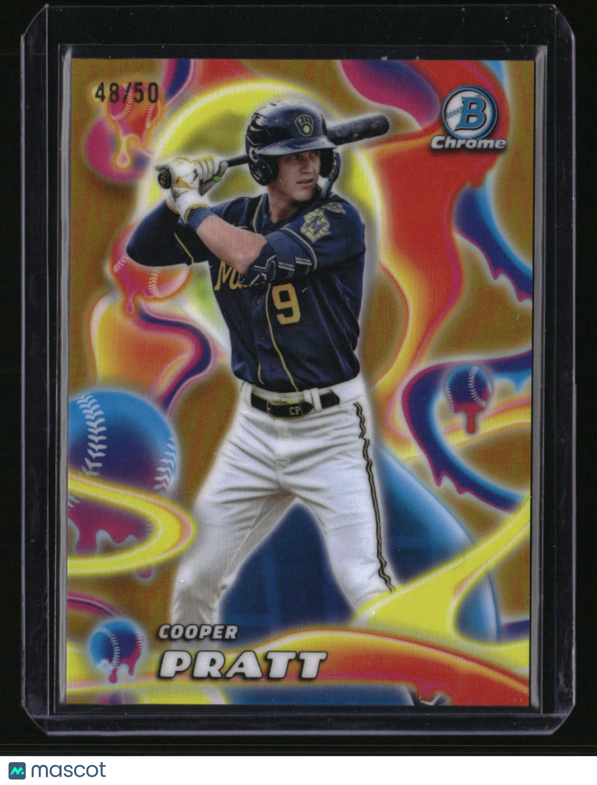 2025 Bowman Chrome Cooper Pratt Melt Mashers Gold #/50