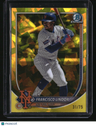 2025 Bowman Chrome Sapphire Edition Francisco Lindor Yellow Sapphire #/75