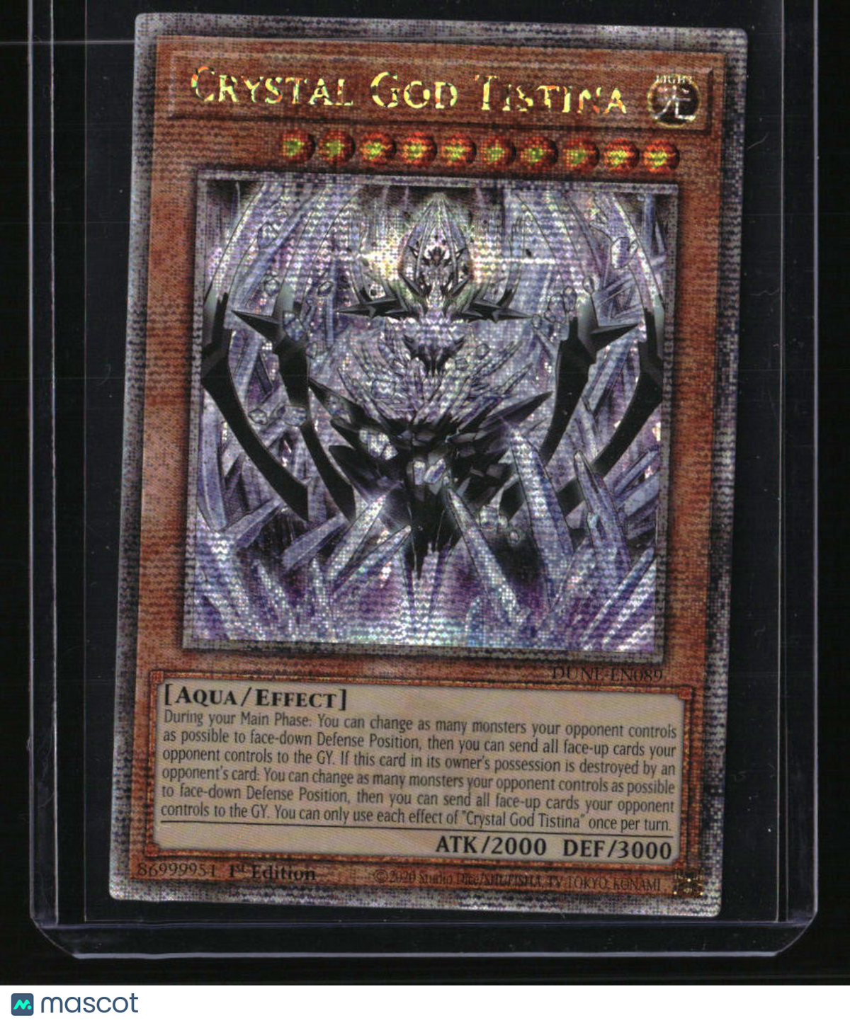 Duelist Nexus Crystal God Tistina (Quarter Century Secret Rare)