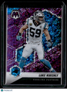 2021 Panini Mosaic Luke Kuechly No Huddle Prizm Purple #/50