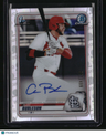 2020 Bowman Draft Alec Burleson Chrome Draft Pick Autographs Refractor #/499