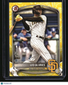 2025 Bowman Leo De Vries Prospects Yellow Pattern #/75