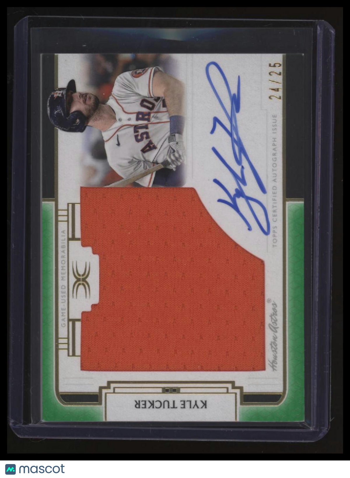2024 Topps Definitive Collection Kyle Tucker Autograph Relic Green #/25