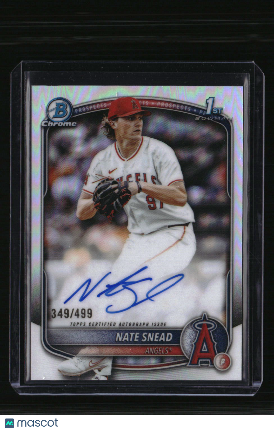 2025 Bowman Draft Nate Snead Chrome Prospect Autographs Refractor #/499