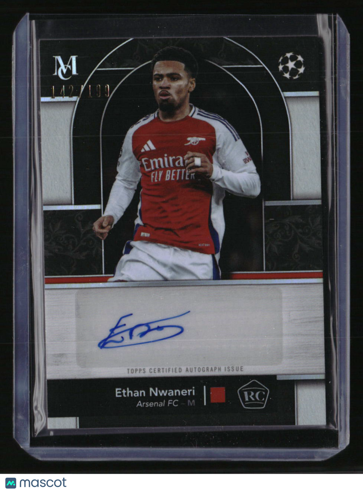 2024-25 Topps MC UEFA Club Competitions Ethan Nwaneri Museum Rookie Auto
