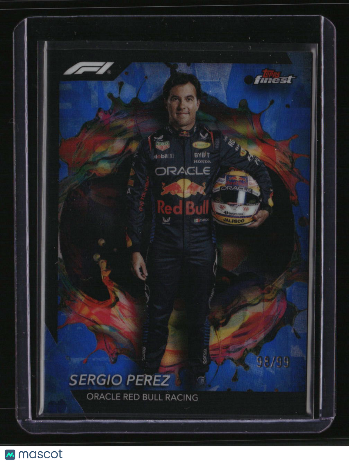 2024 Topps Finest Formula 1 Sergio Perez Blue Refractors #/99