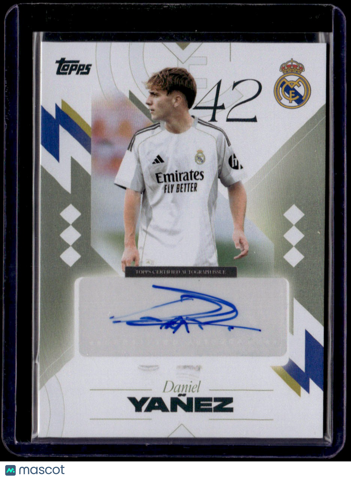 2025-26 Topps Los Blancos Real Madrid Daniel Yañez Los Blancos Autographs