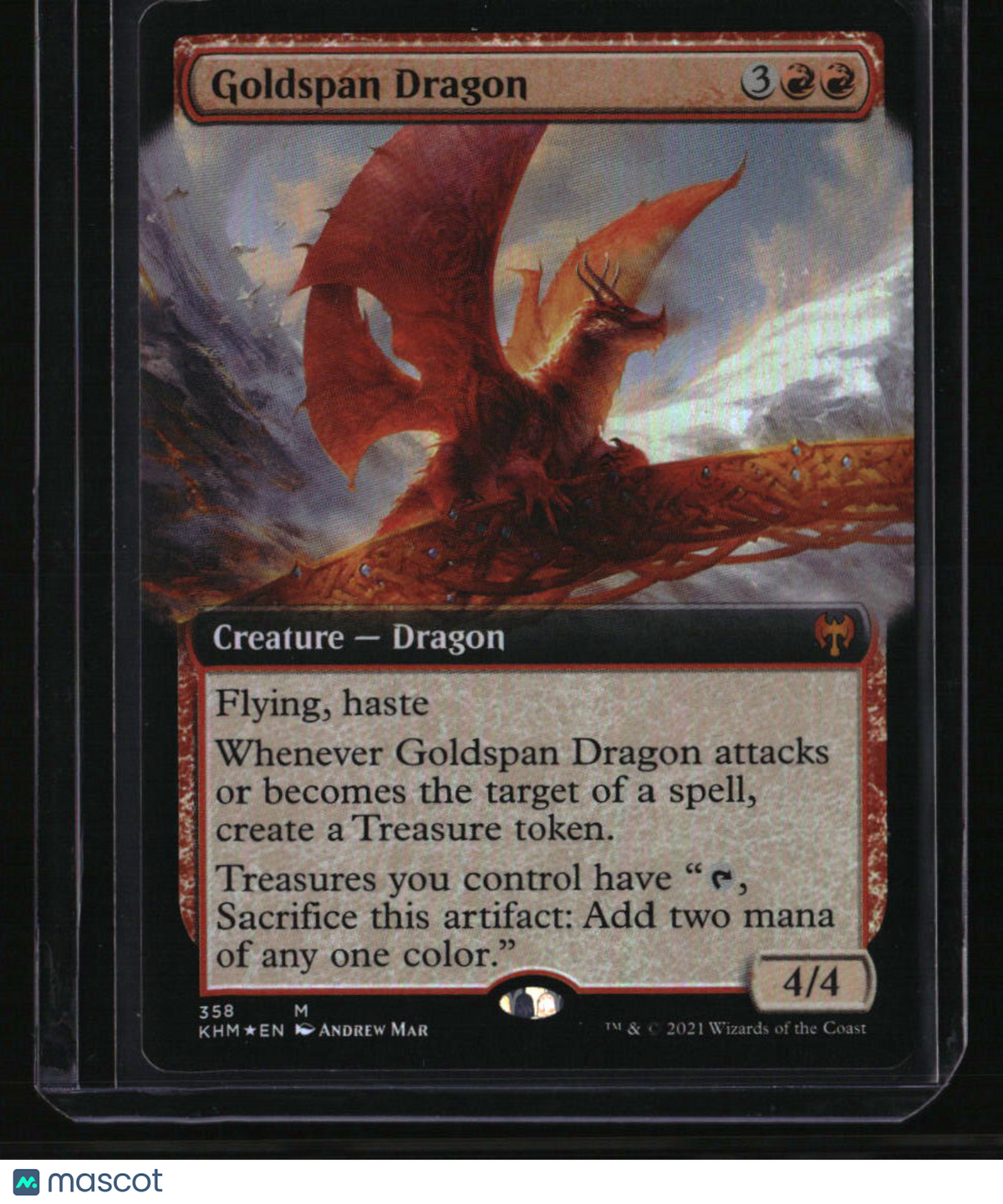 Kaldheim Goldspan Dragon (Extended Art) Foil