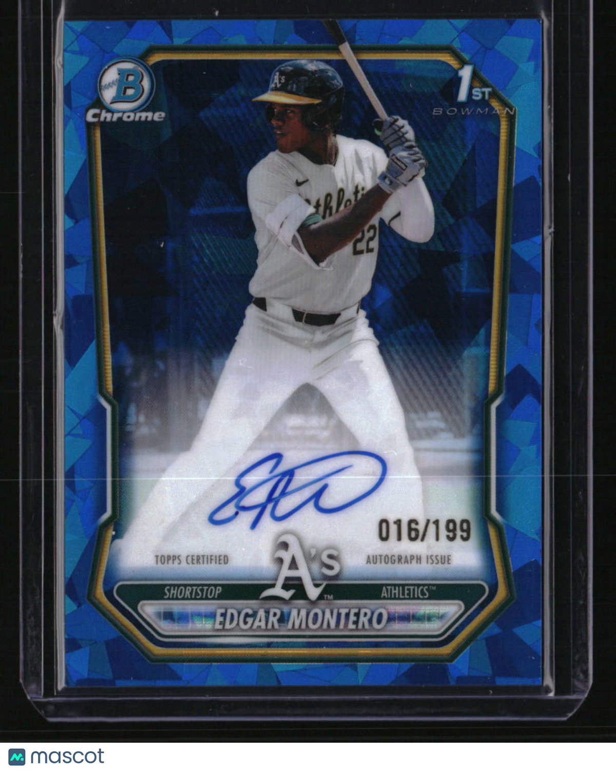 2026 Bowman Sapphire Edition Edgar Montero Prospect Auto #/199