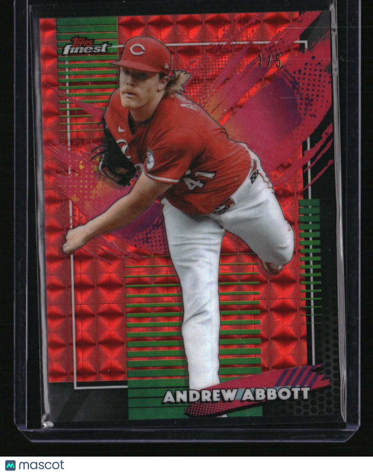 2026 Finest Andrew Abbott Red Geometric Refractors #/5
