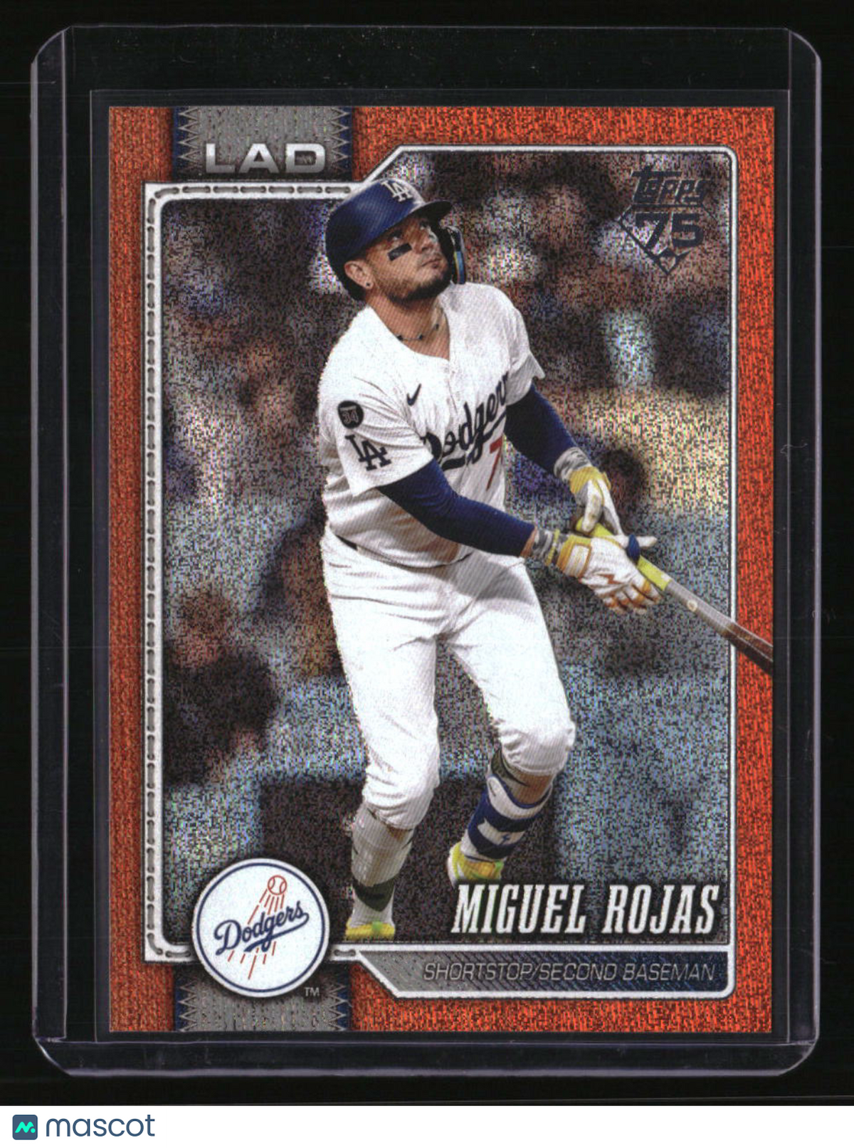 2026 Topps Miguel Rojas Orange Sandglitter #/25