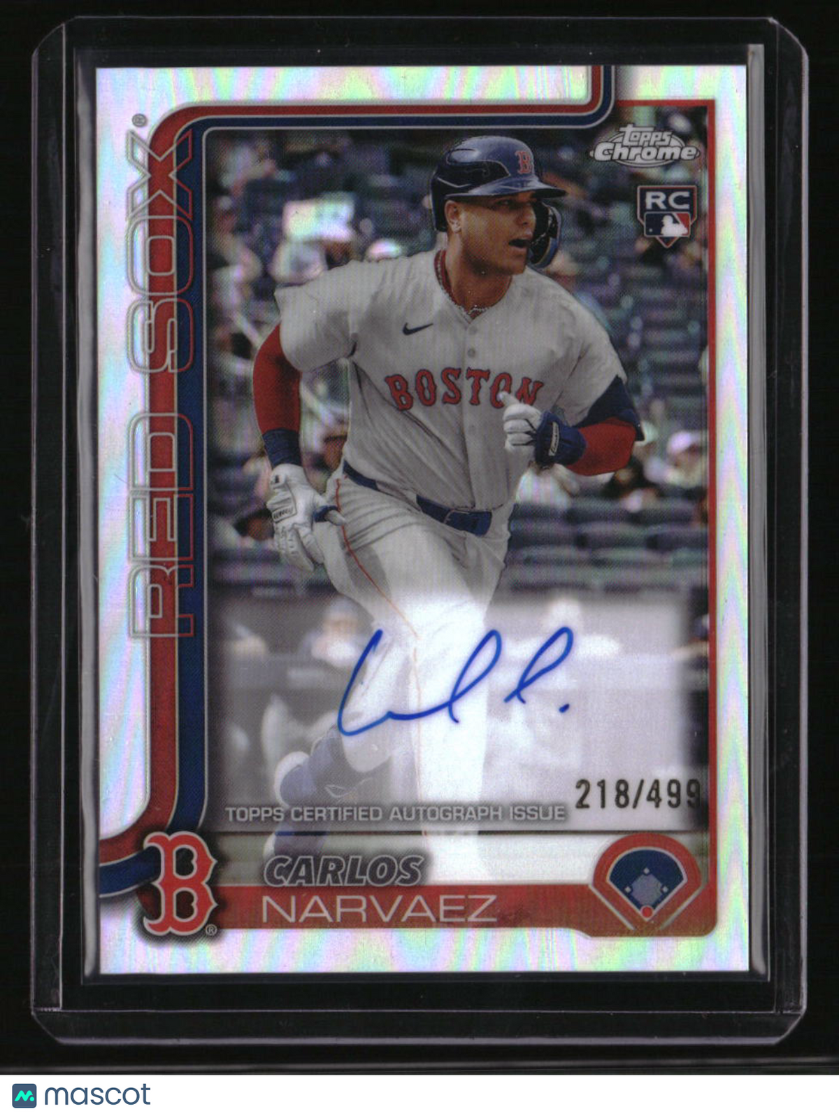 2025 Topps Chrome Carlos Narvaez Rookie Autographs Refractors #/499
