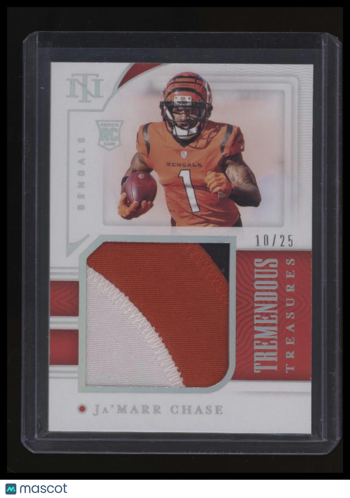 2021 Panini National Treasures Ja'Marr Chase Tremendous Treasures Rookies #/99