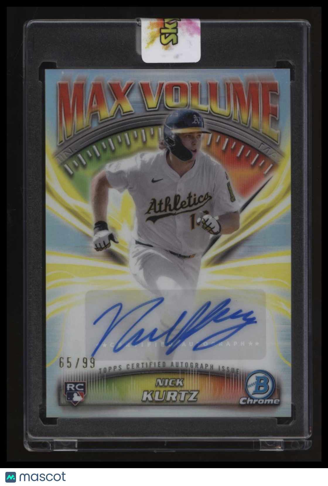 2025 Bowman Chrome Nick Kurtz Max Volume Autographs #/99