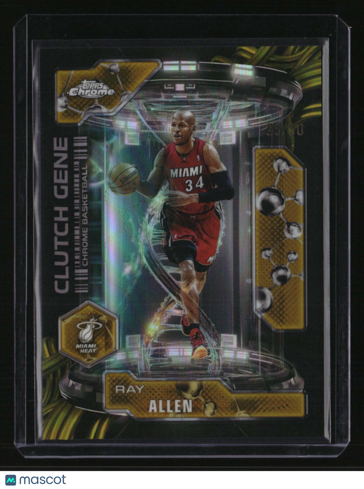 2025-26 Topps Chrome Ray Allen Clutch Gene Gold Refractor #/50