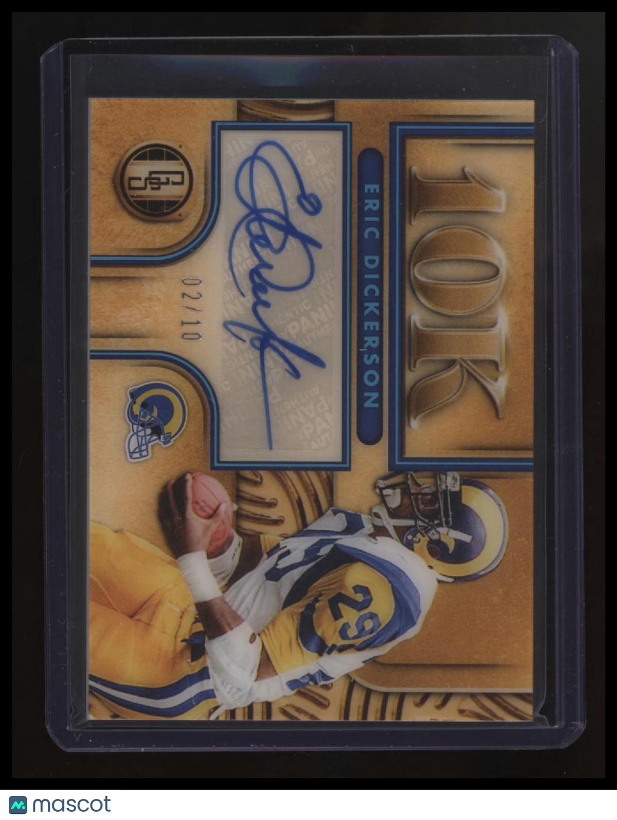 2022 Panini Gold Standard Eric Dickerson 10K Autographs Platinum #/10