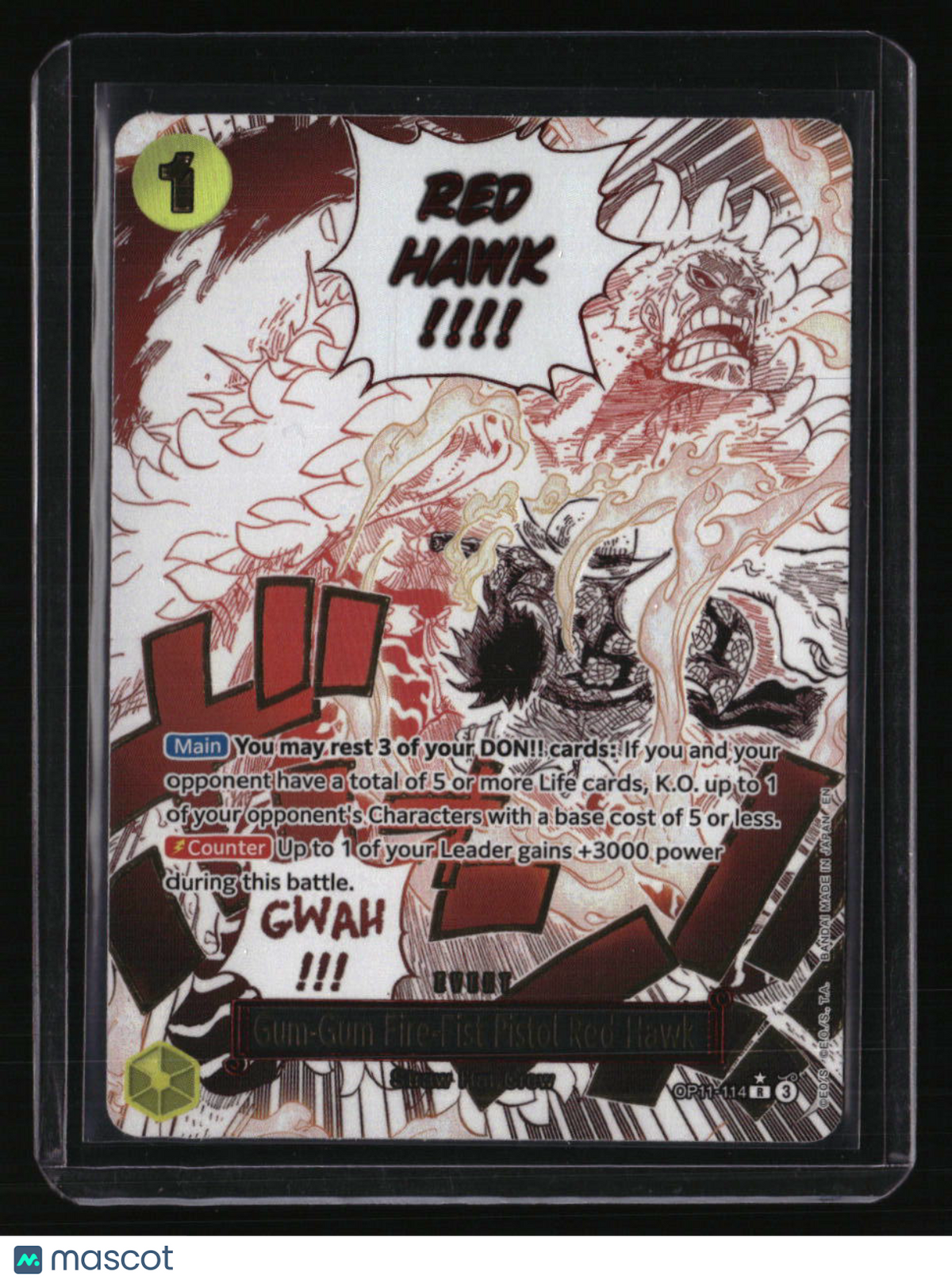 A Fist of Divine Speed Gum-Gum Fire-Fist Pistol Red Hawk (Alternate Art)