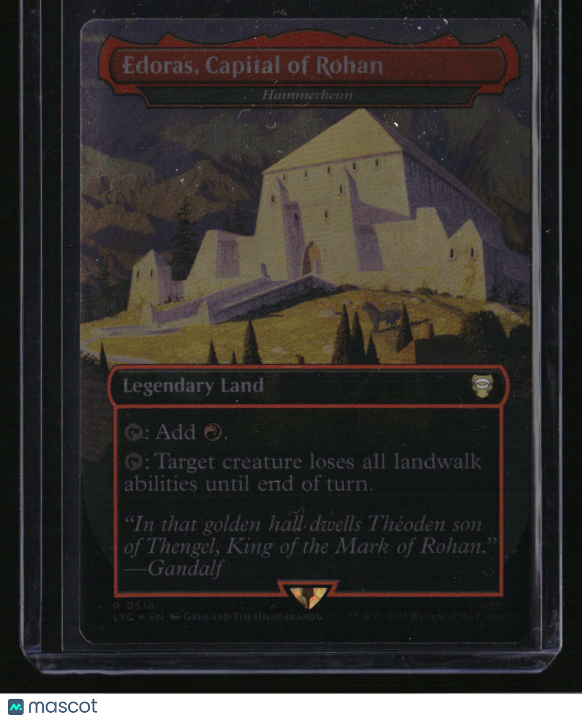 Commander: The Lord of the Rings: Edoras, Capital of Rohan Foil