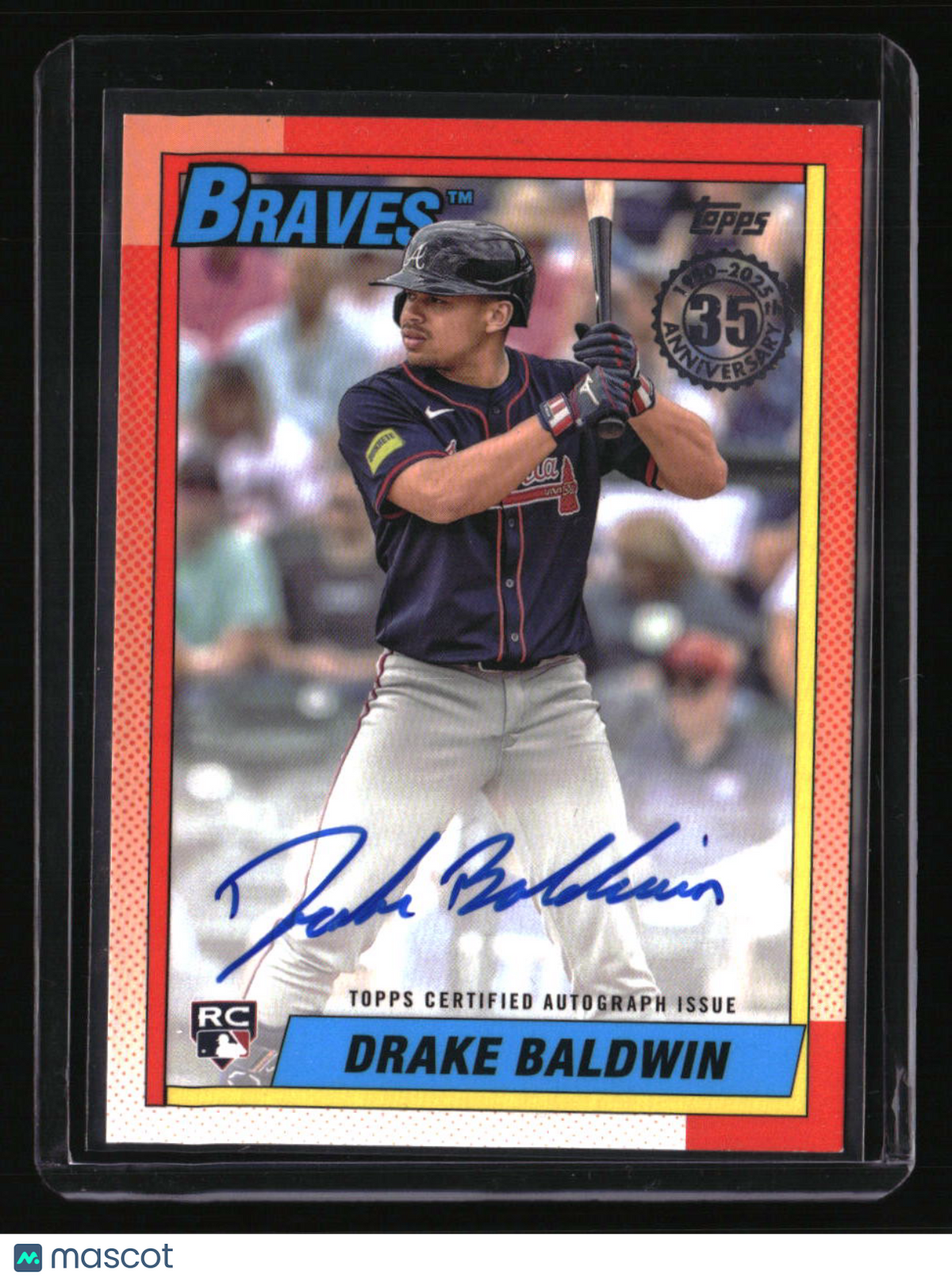 2025 Topps Update Drake Baldwin 1990 Topps Baseball 35th Anniversary Autographs