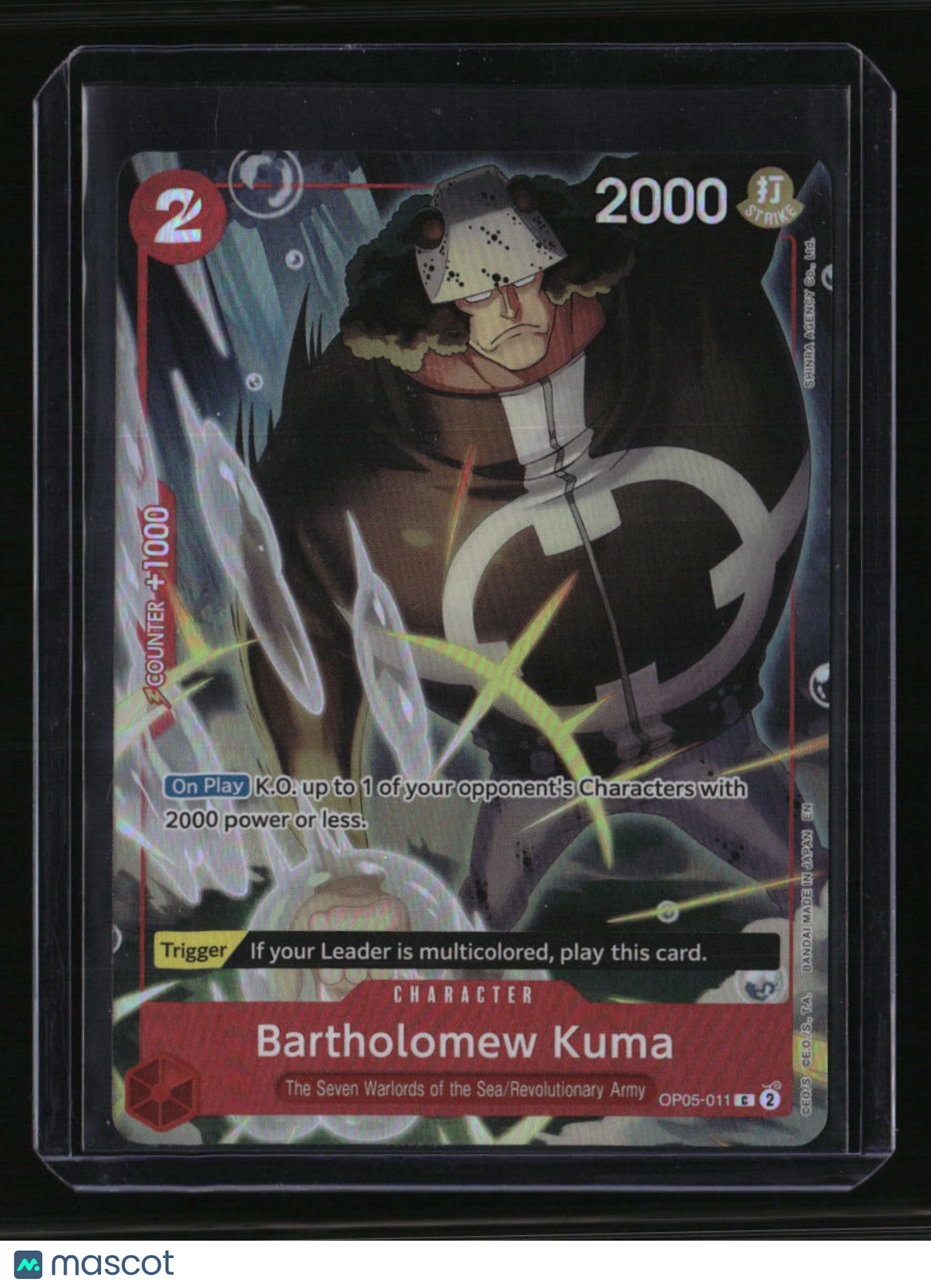 One Piece Promo Cards Bartholomew Kuma