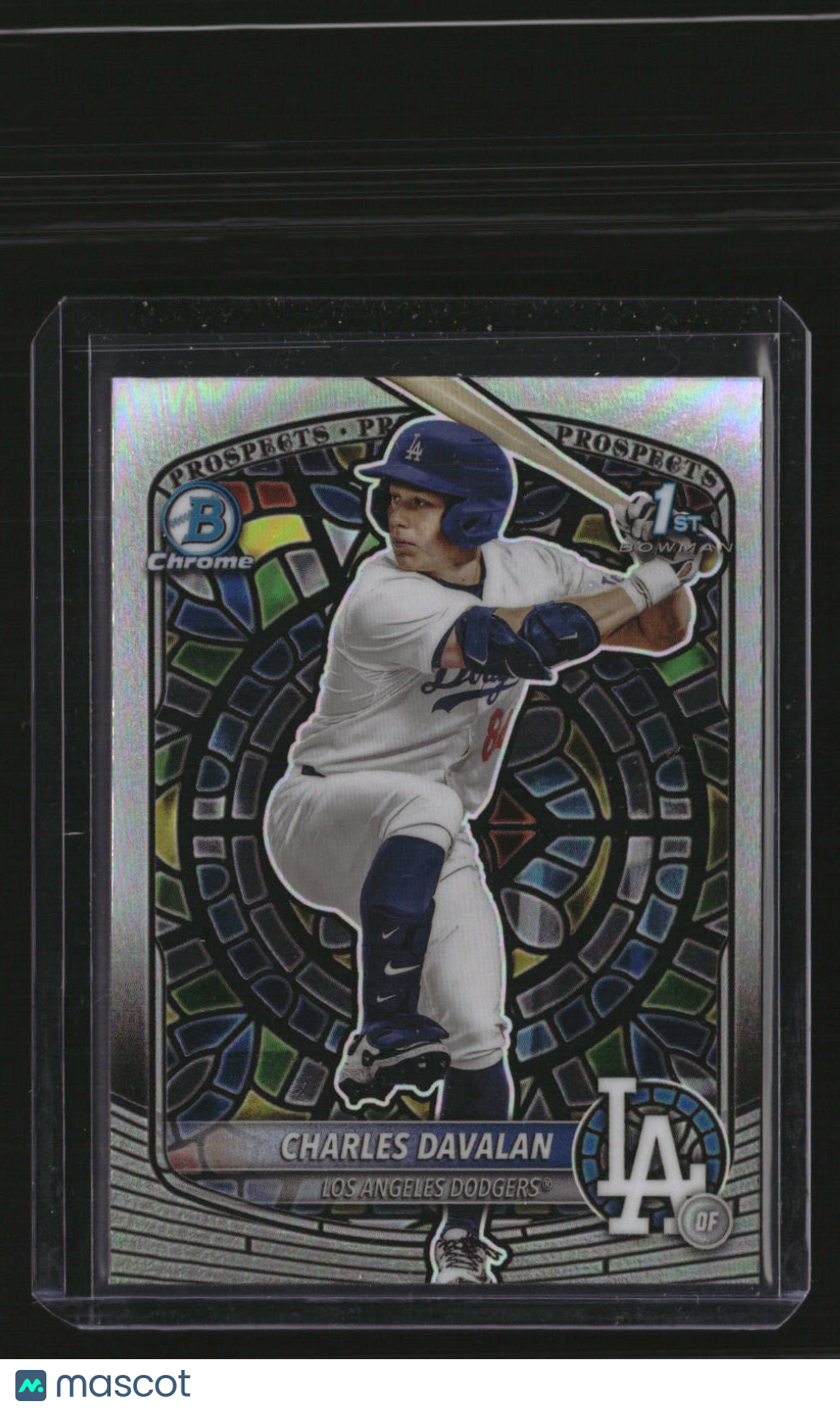2025 Bowman Draft Charles Davalan Chrome Stained Glass