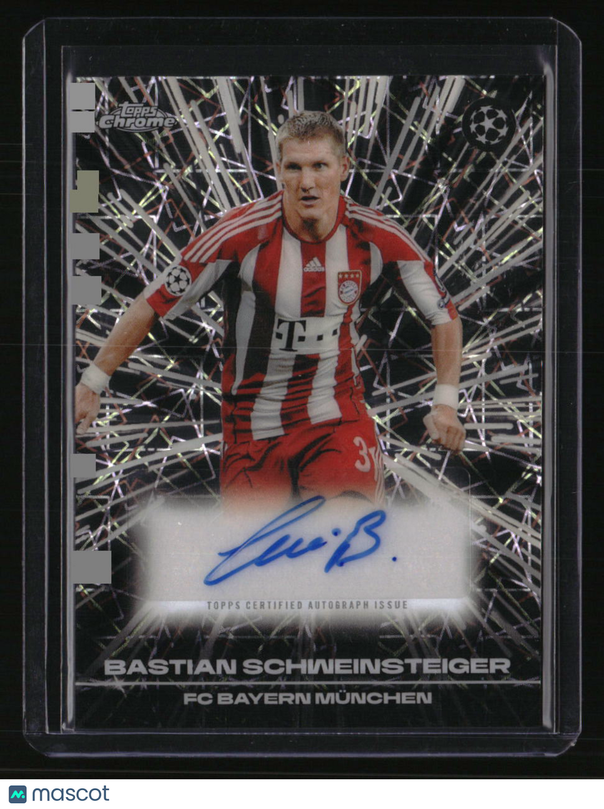 2025-26 Topps Chrome UEFA CC Bastian Schweinsteiger Black Lazer Autographs