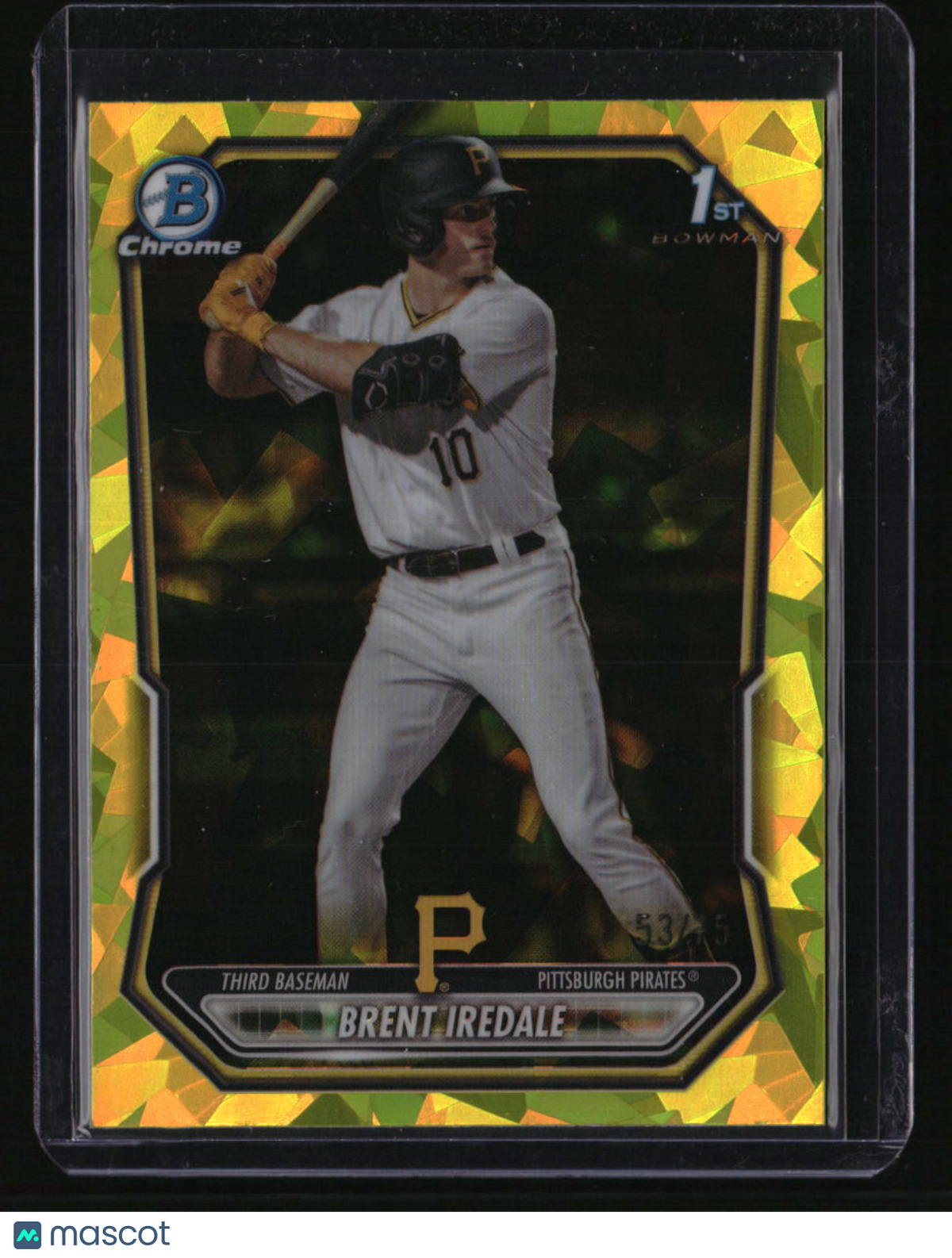 2026 Bowman Sapphire Edition Brent Iredale Yellow #/75