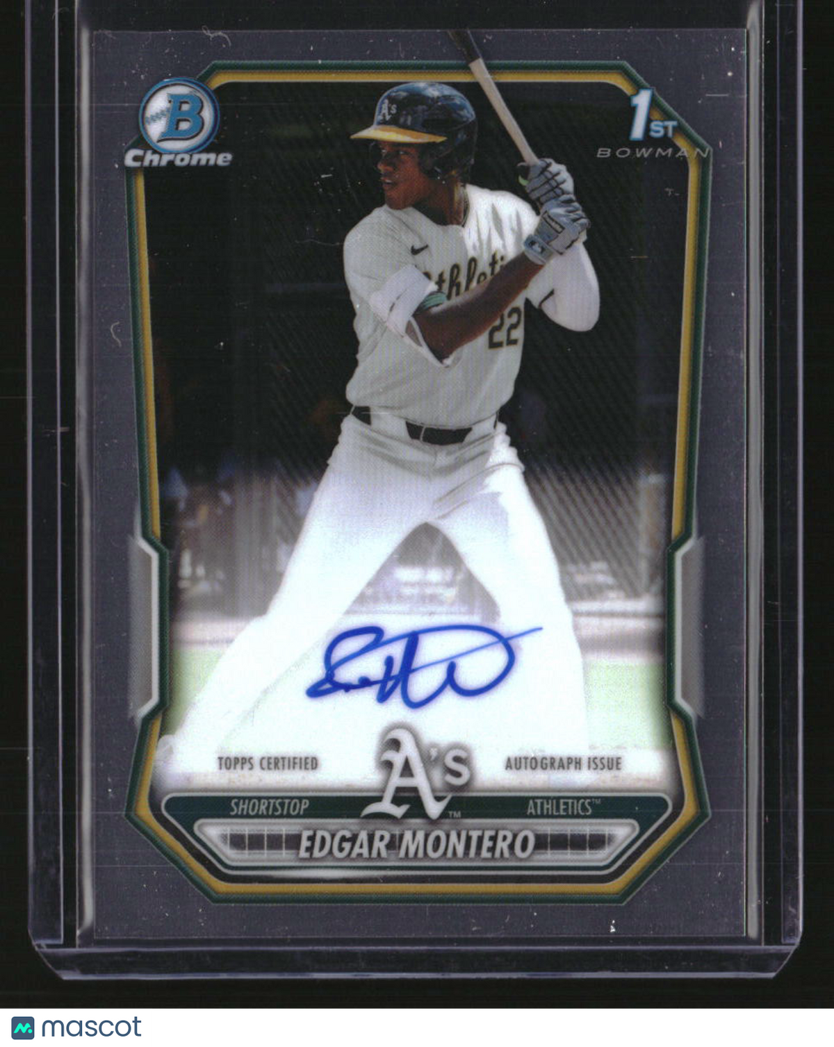 2026 Bowman Edgar Montero Chrome Prospect Autographs