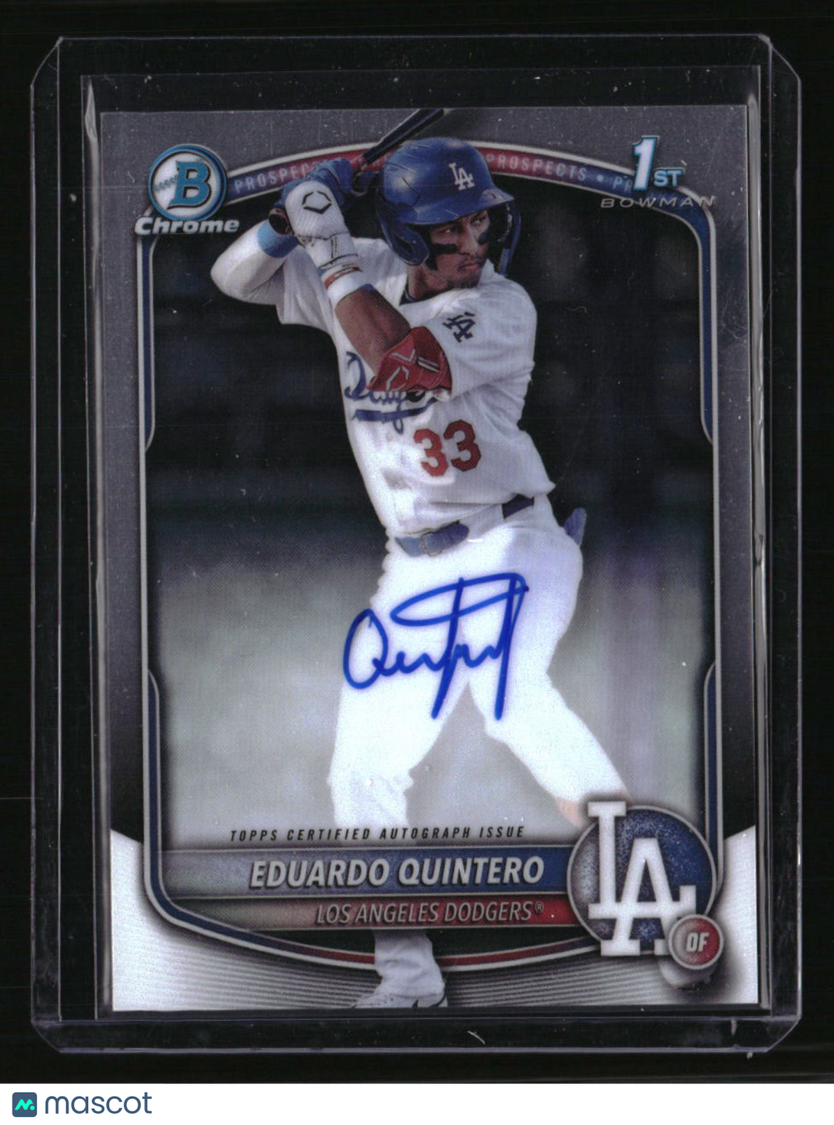 2025 Bowman Eduardo Quintero Chrome Prospects Autographs
