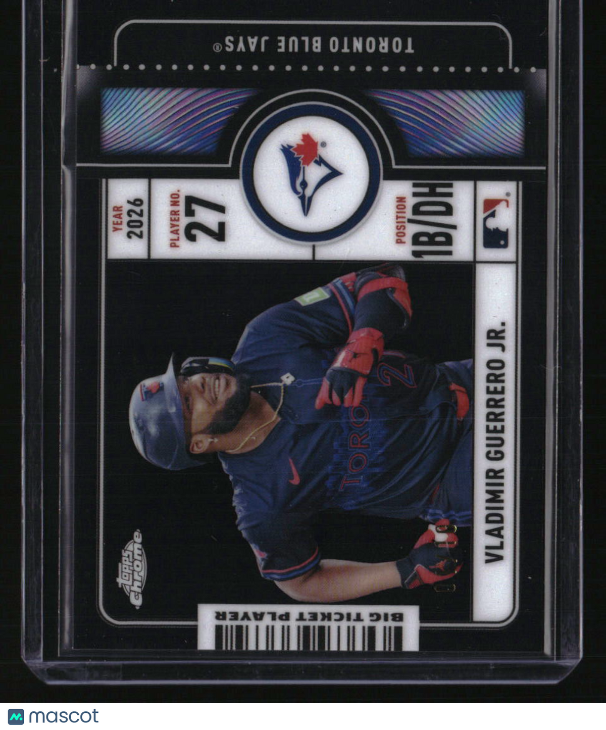 2026 Topps Chrome Vladimir Guerrero Jr. Big Ticket Players Black Refractor #/10