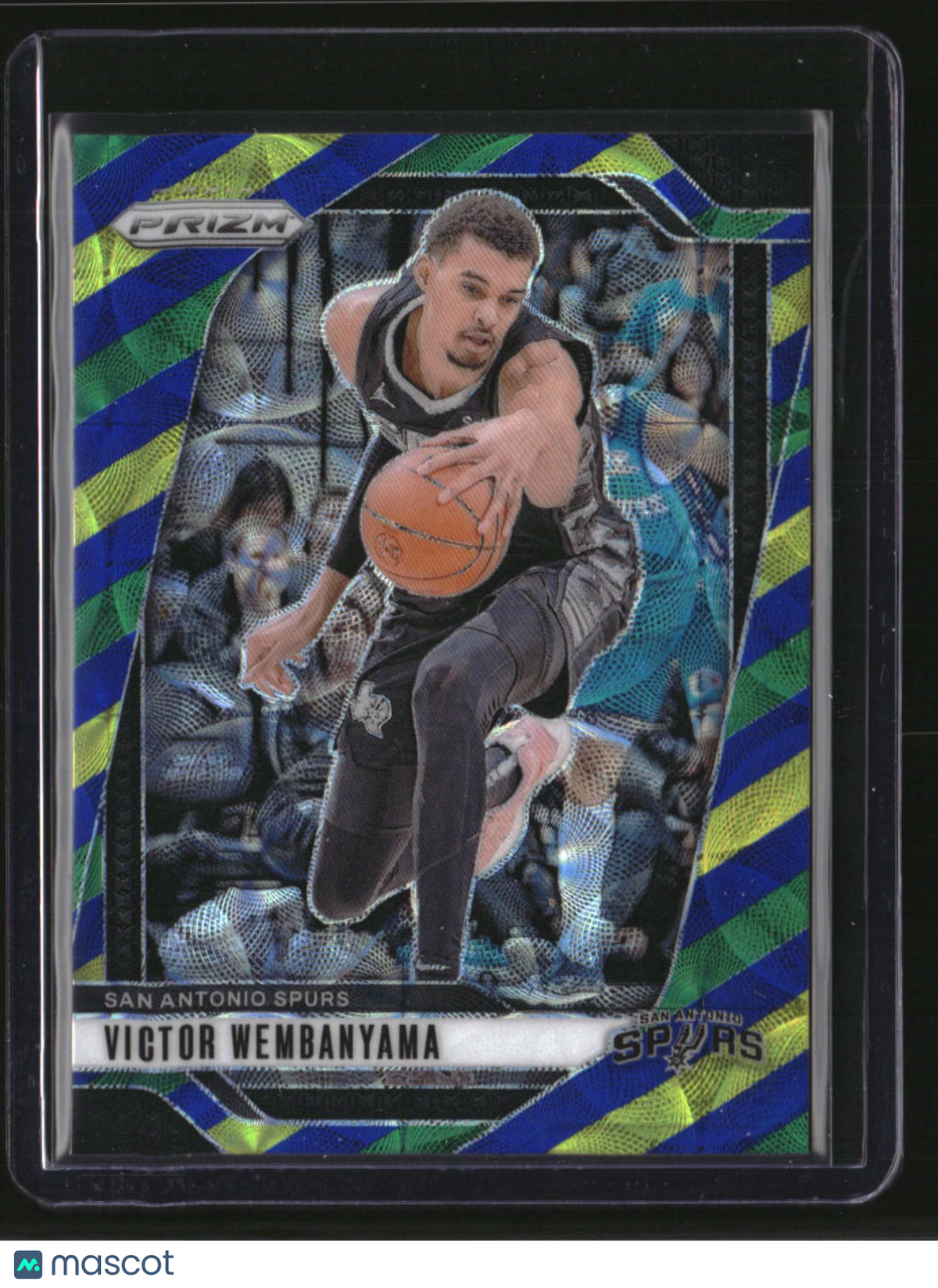 2024-25 Panini Prizm Victor Wembanyama Prizms Choice Blue Yellow Green