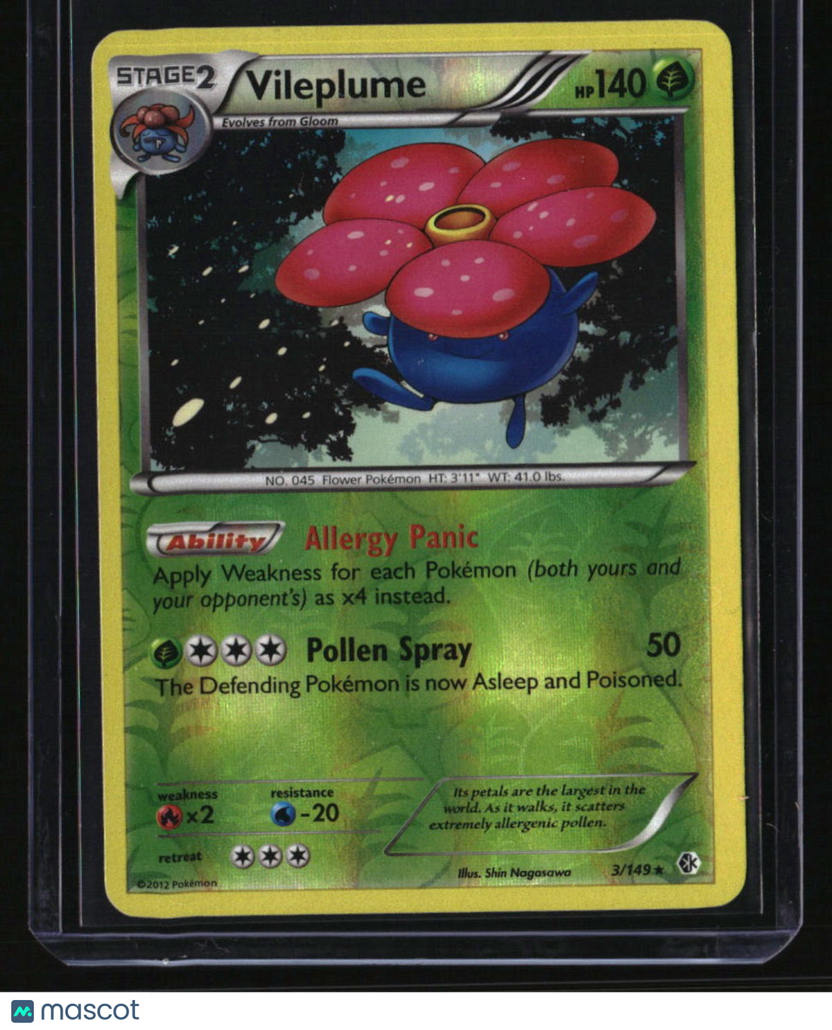 Boundaries Crossed Vileplume Reverse Holo