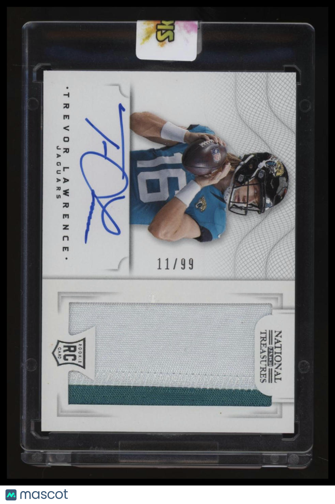 2021 Panini National Treasures Trevor Lawrence Crossover Rookie Patch Auto #/99
