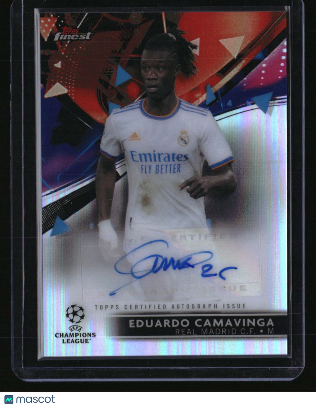 2021-22 Finest UEFA Champions League Eduardo Camavinga Autographs