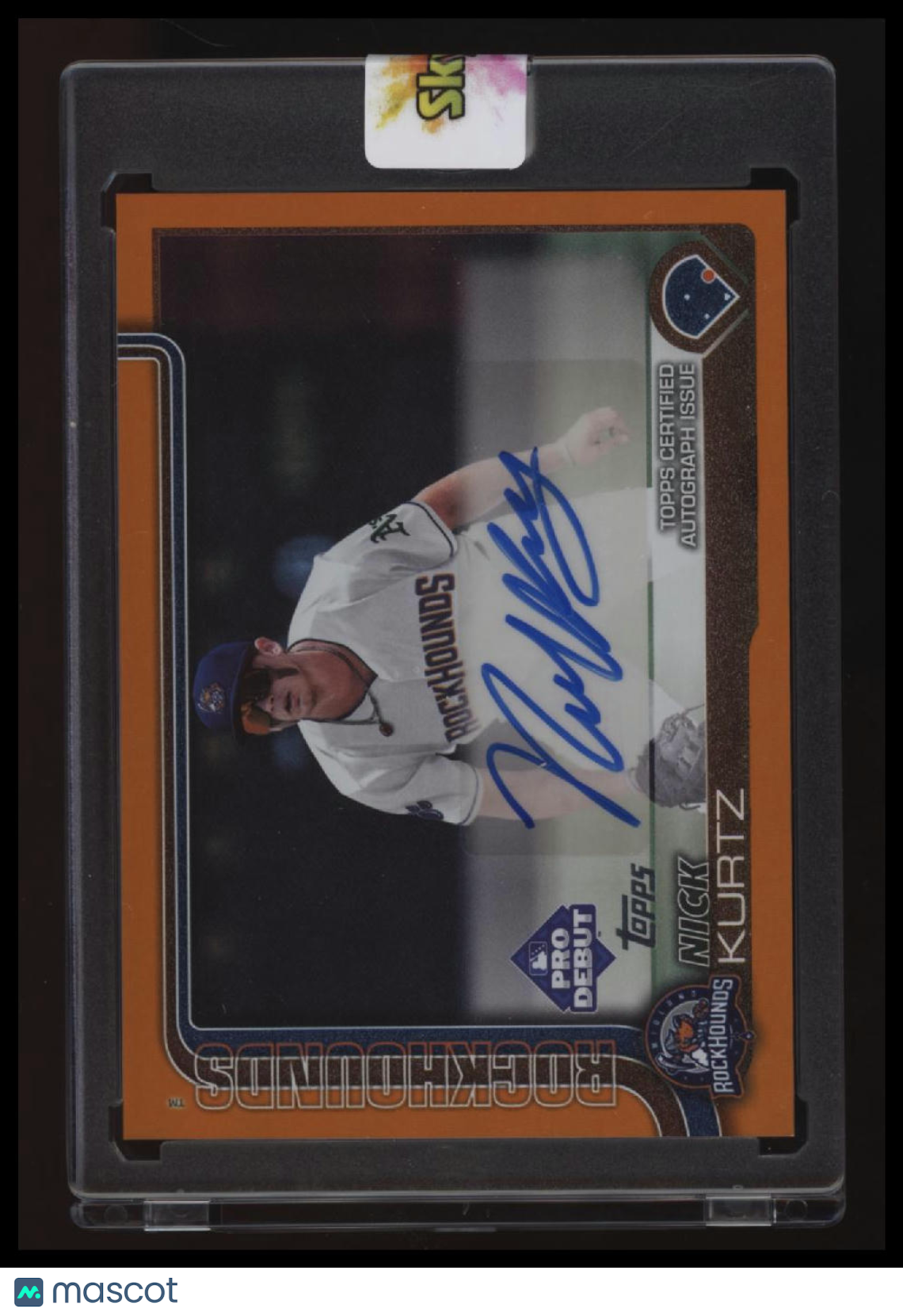 2025 Topps Pro Debut Nick Kurtz Base Autographs Orange #/25