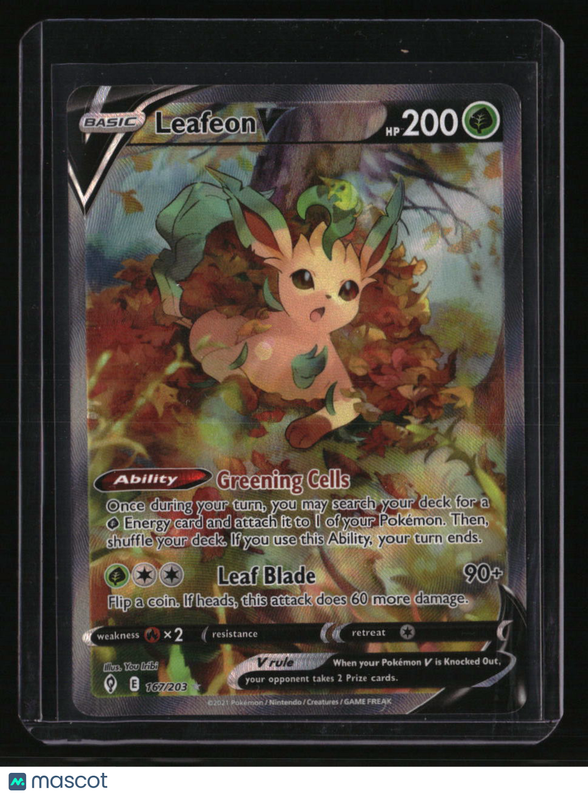 SWSH07: Evolving Skies Leafeon V (Alternate Full Art)