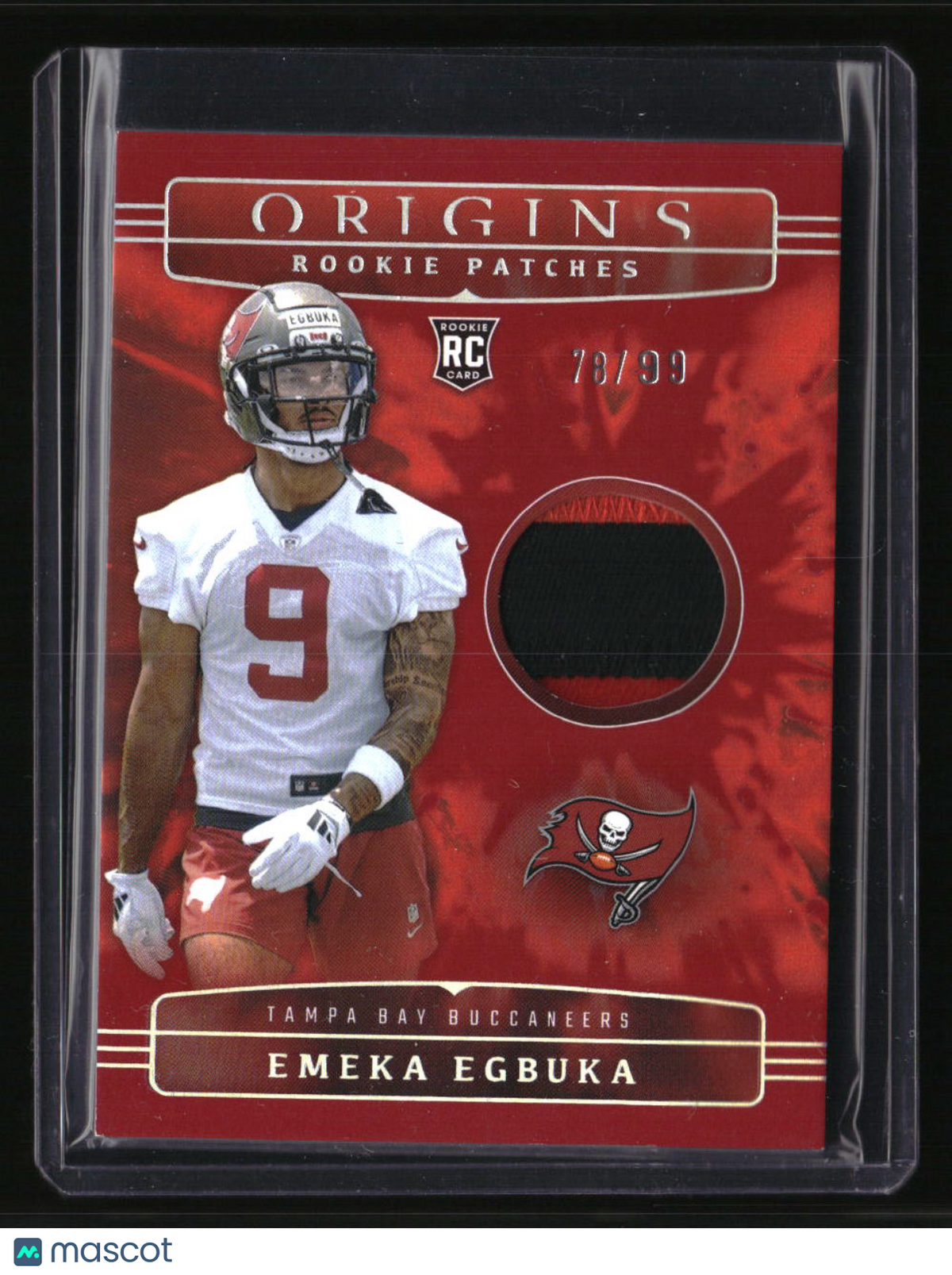 2025 Panini Origins Emeka Egbuka Rookie Patches Red #/99