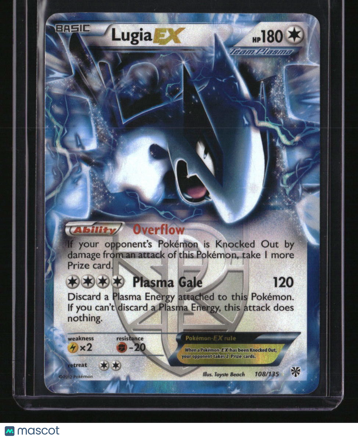 Plasma Storm Lugia EX (Team Plasma)