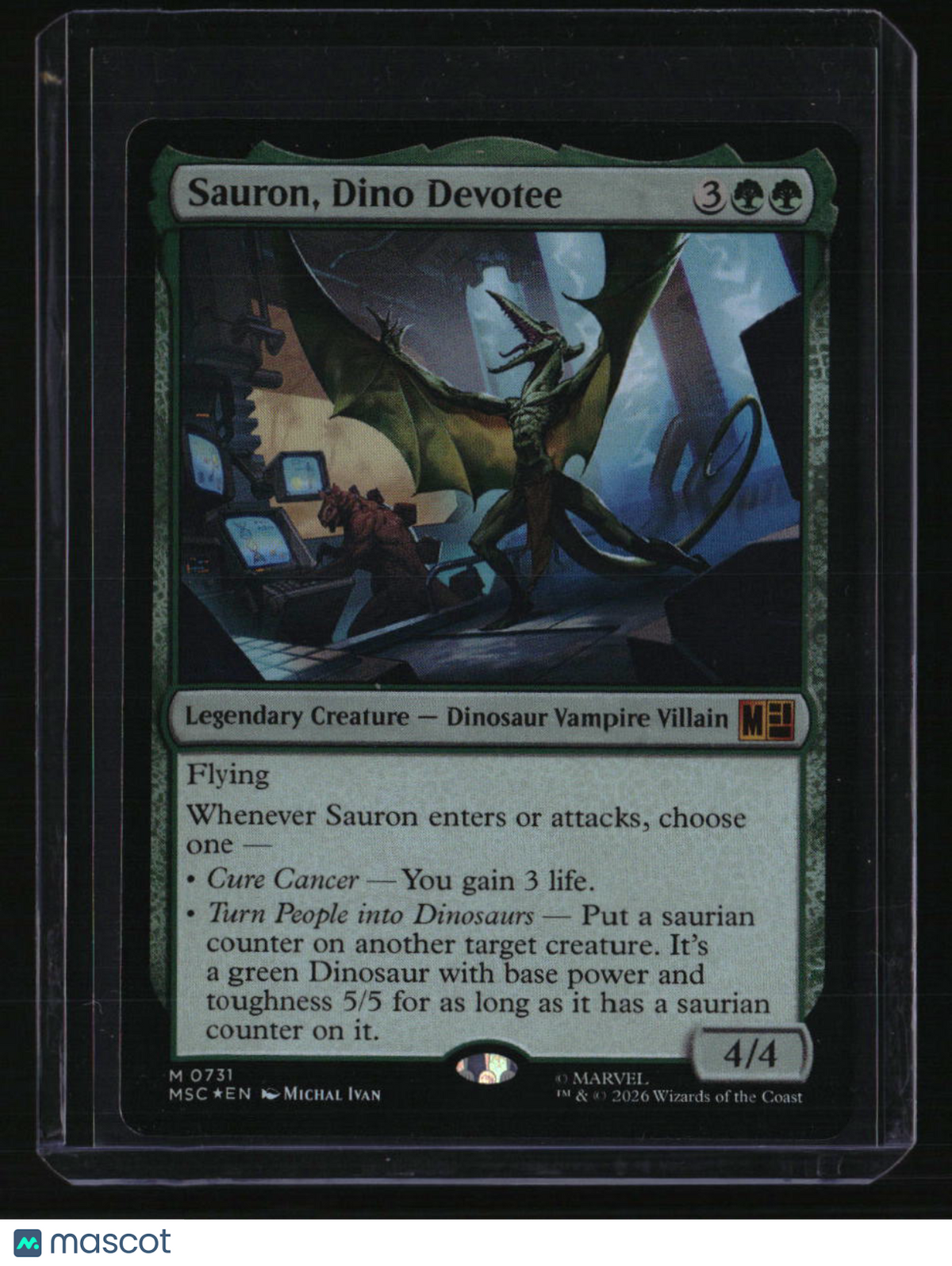 Commander: Marvel Super Heroes Sauron, Dino Devotee Foil