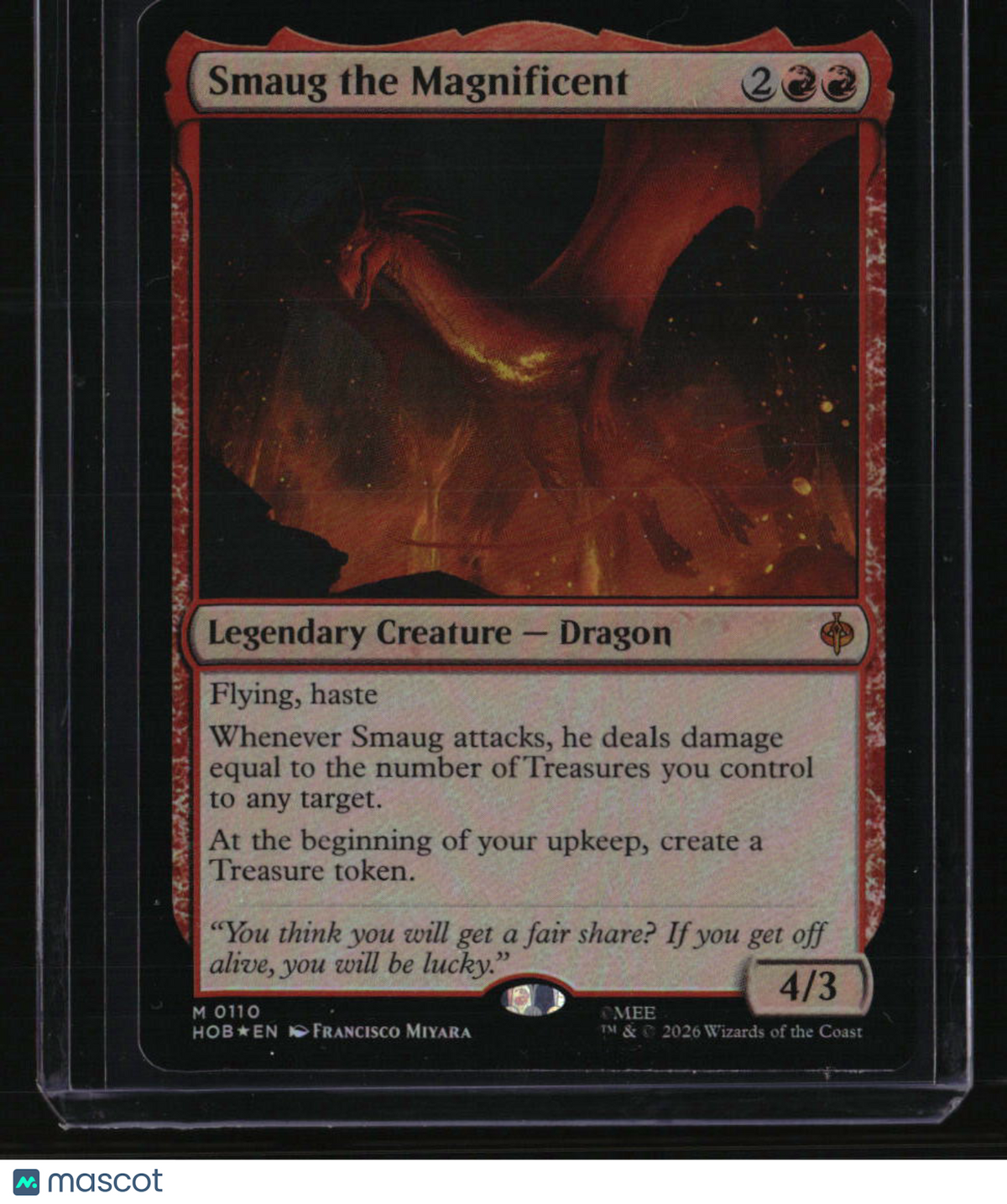 The Hobbit Smaug the Magnificent Foil