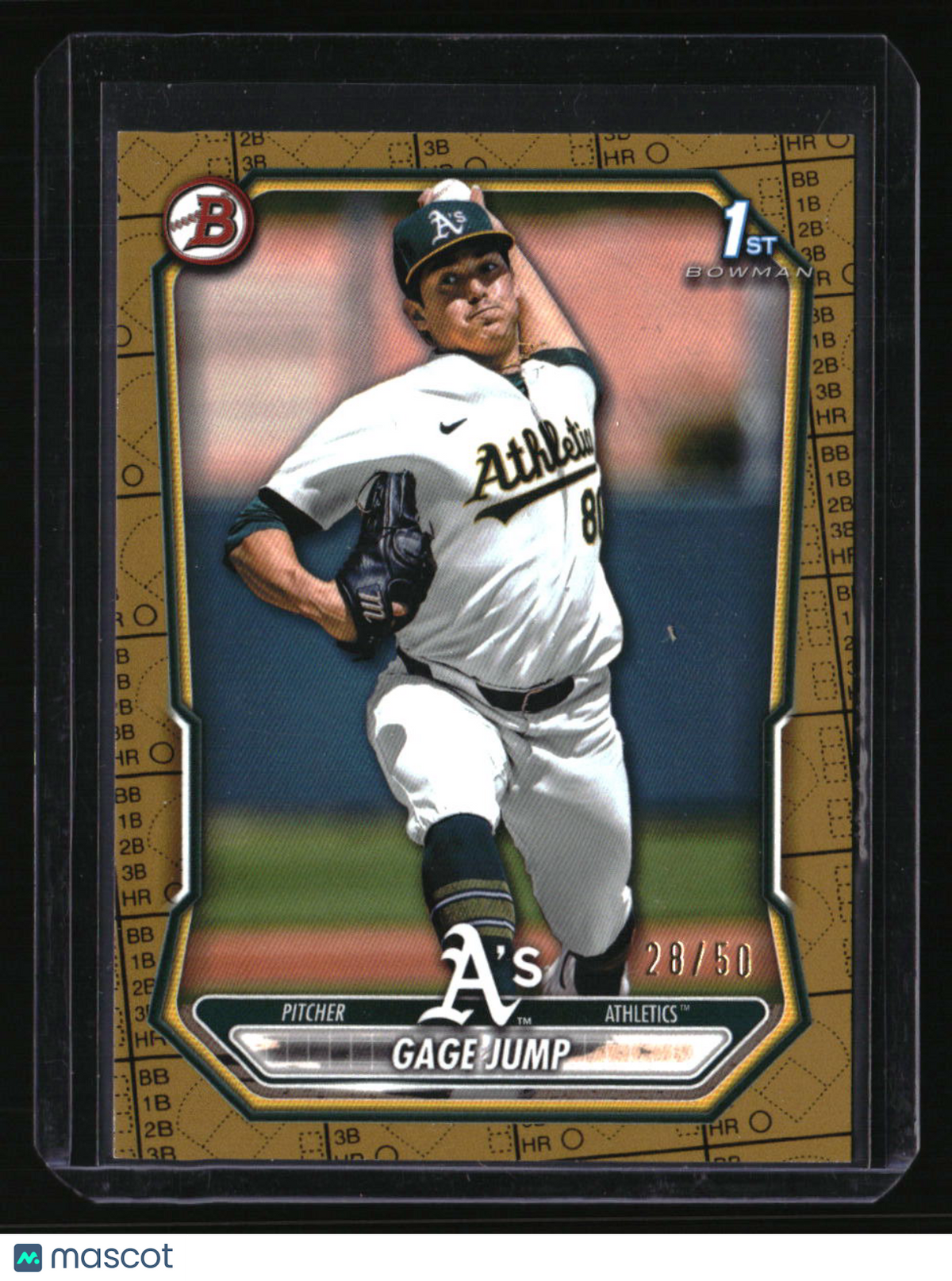 2026 Bowman Gage Jump Prospects Gold Pattern #/50