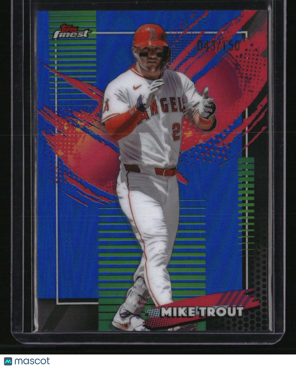 2026 Finest Mike Trout Blue Refractors #/150
