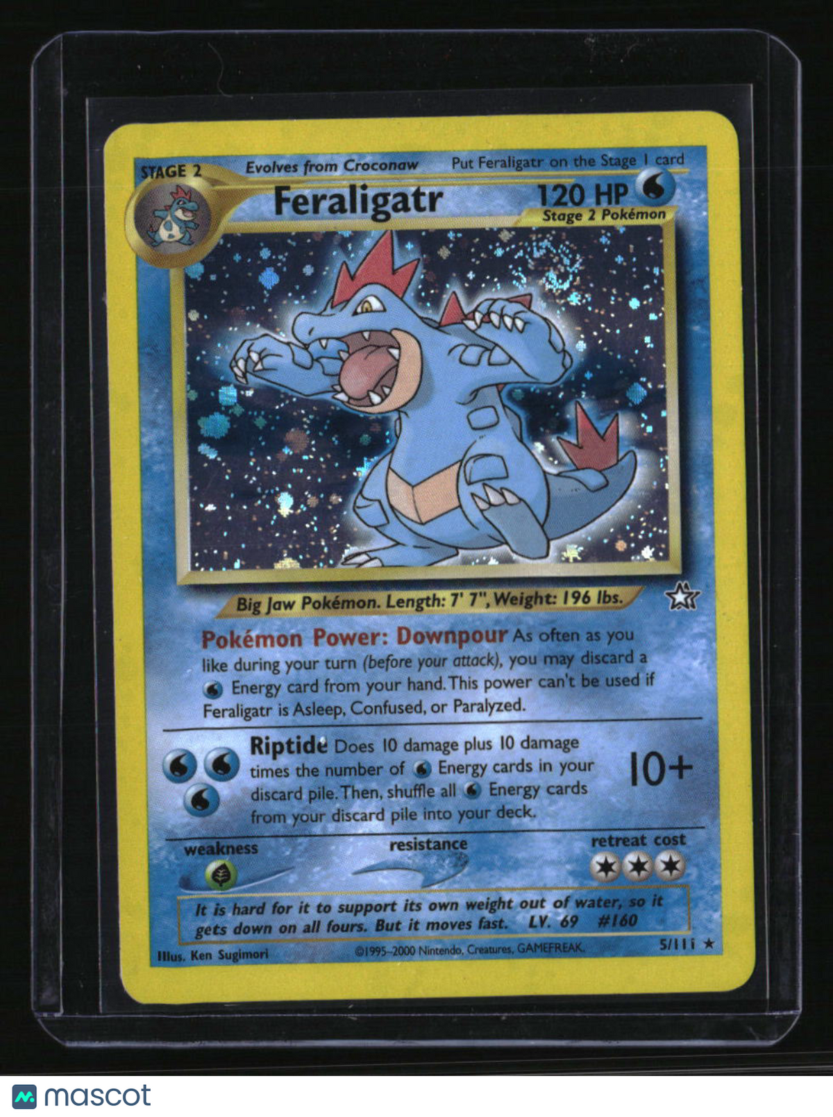 Neo Genesis Feraligatr (5) w/ Swirl