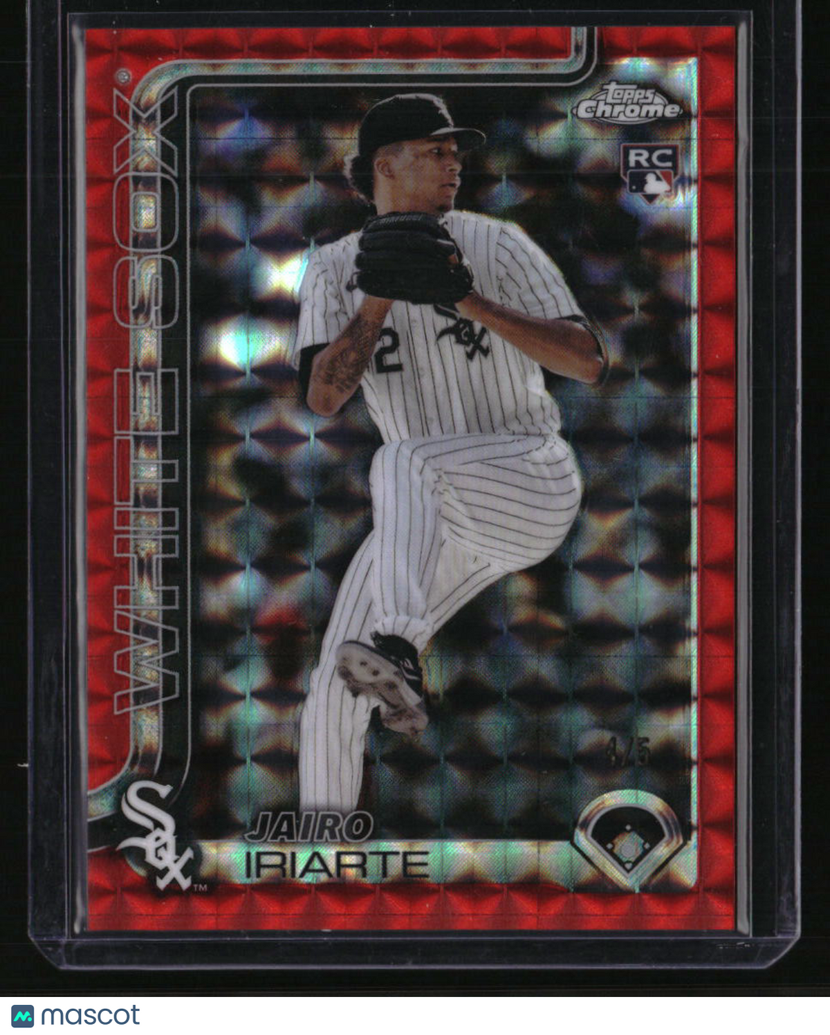 2025 Topps Chrome Jairo Iriarte Red Geometric Refractors #/5