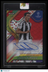 2024-25 Finest UEFA Club Competitions Dušan Vlahović Base Auto Red Wave #/5