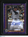 2025 Topps Chrome Update Dillon Dingler Auto Purple Speckle LAST ON PRINT #/299