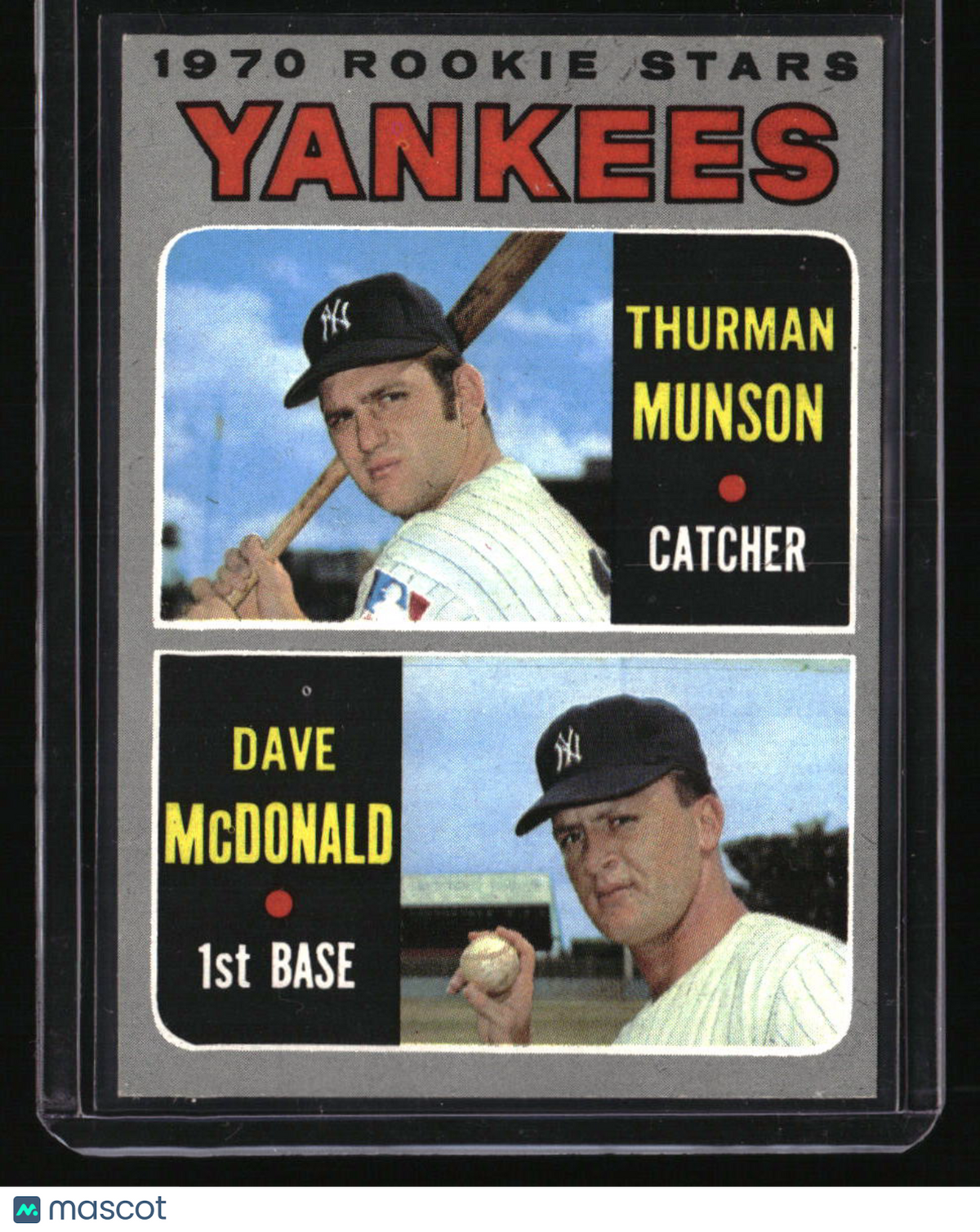 1970 Topps Yankees 1970 Rookie Stars (Thurman Munson / Dave McDonald) RS, RC