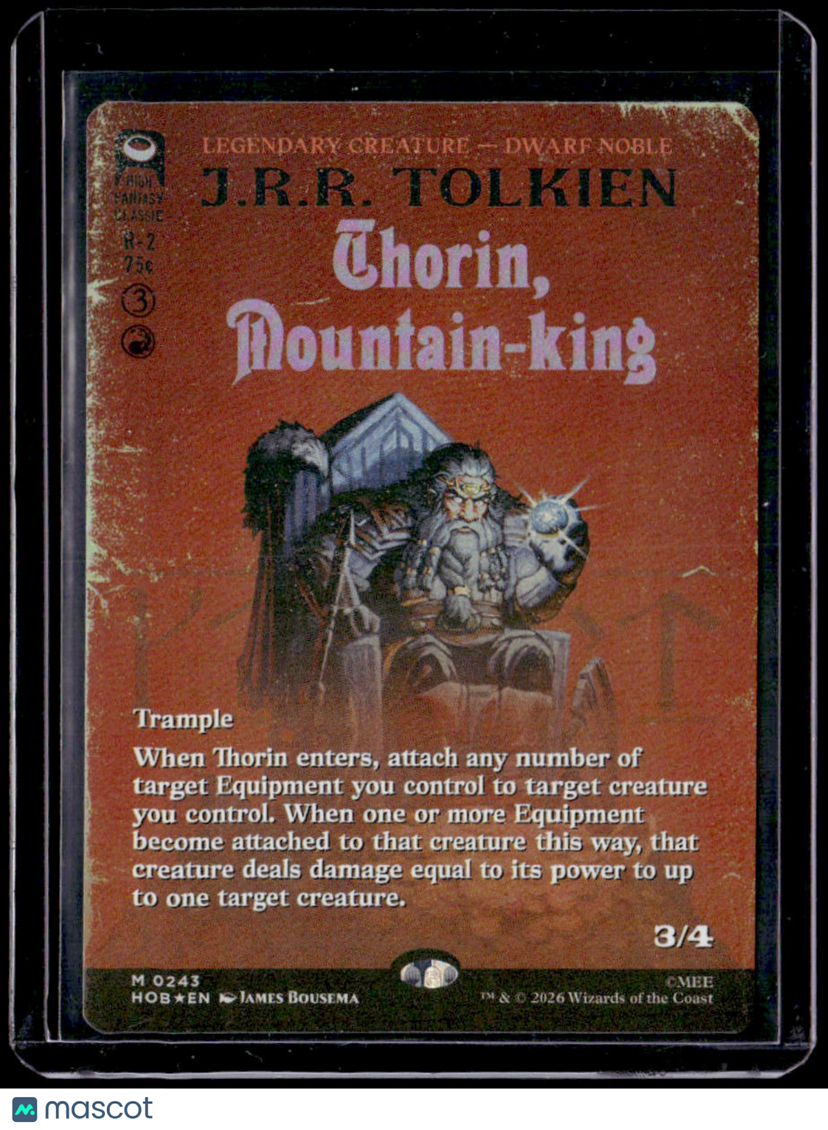 The Hobbit Thorin, Mountain-king (Borderless)