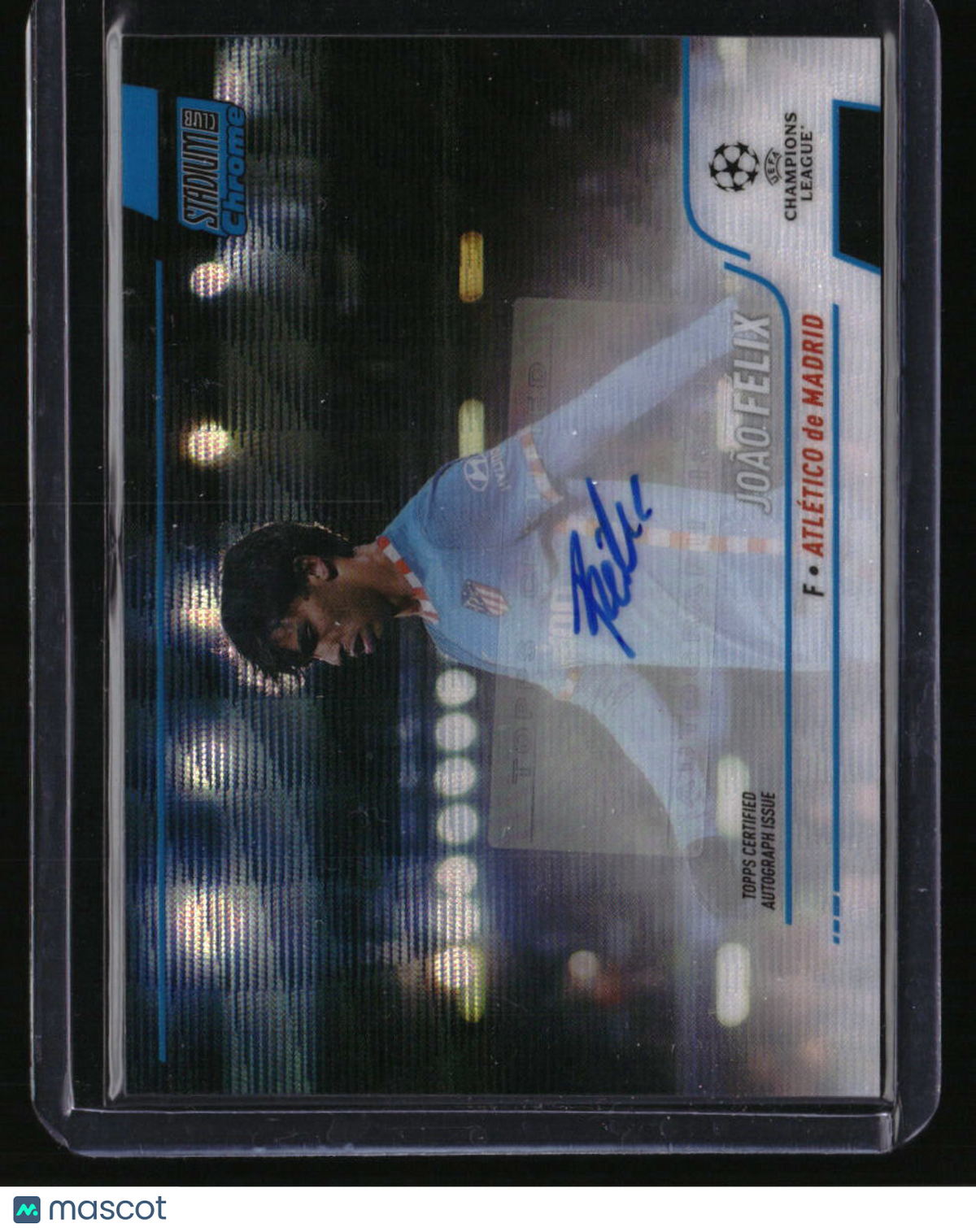 2021-22 Topps Chrome UEFA Champions League Joao Felix Auto Blue Wave #/75