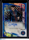 2025-26 Topps Chrome UEFA Senny Mayulu Auto Blue Lava Refractor #/150